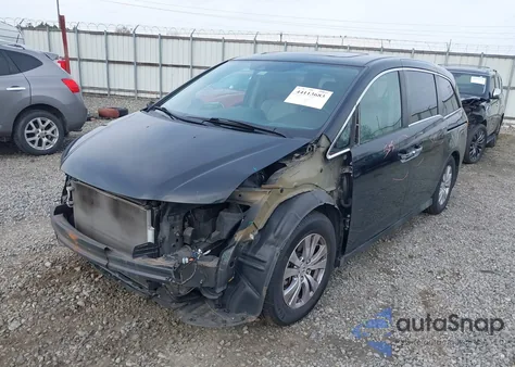 2014 Honda Odyssey Ex-L from USA, damaged, VIN 5FNRL5H66EB030732